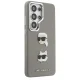 Karl Lagerfeld Saffiano Double Heads Metal Case for Samsung Galaxy S26 Ultra, Silver