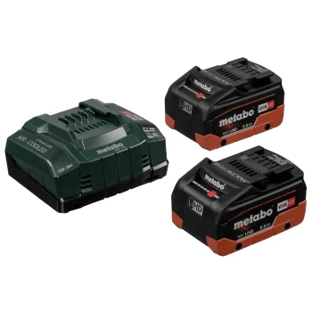 Metabo Basic-Set: 2x 18V 5.5Ah LiHD Batteries & ASC 145 Charger