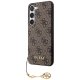 Guess Samsung Galaxy S23 Case 4G Charms Collection, Brown