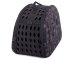 Pet carrier bag for dog, cat, rabbit, 40x33x27.5 cm, black