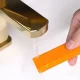 Cleaning eraser for glass and metal, orange
