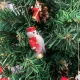 Wooden Christmas Tree Ornaments Set of 30, Red
