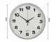 Large Silent Wall Clock 25 cm, Silver