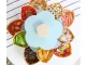 Rotating Flower Snack Box Organizer 2-in-1 with Phone Holder, blue