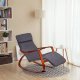 ModernHome Rocking Chair with Adjustable Footrest Lounge Armchair, Grey