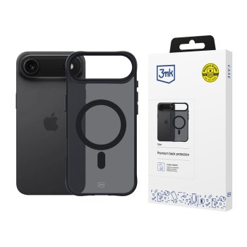 3mk Smoke MagPhone Case Cover iPhone 17 Air - Black Semi-Transparent