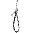 Guess Chain Metal Logo Charm Phone Strap - Black