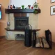 Kaminer 2-in-1 Firewood Stand and Bag, Black