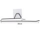 Metal Paper Towel Holder with Suction Cup, 30x9 cm