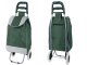 Folding Shopping Cart with Wheels Durable Grocery Trolley Bag, Green