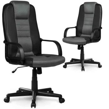 Sofotel 518B Office Chair with Micro-mesh Backrest, Black/Gray