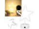 Standing LED Star 100 LED, USB/Battery, Warm Light, White