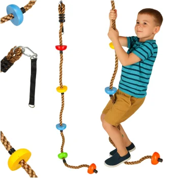 Kids Climbing Rope with Platforms 200 cm