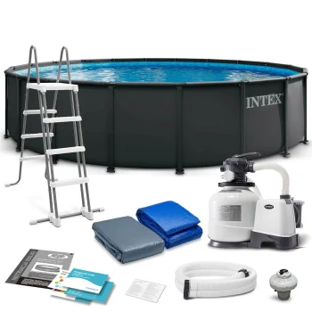 Karkasinis baseinas Intex Ultra XTR Frame 732 x 132 cm 26340ND su smėliniu siurbliu