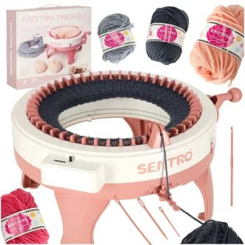 Knitting Machine with 48 Needles and 4 Yarn Skeins