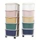 Kids 5-Drawer Storage Cart on Wheels, Plastic Toy Organizer