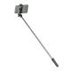 Telescopic Selfie Stick Tripod WHS1Y 1m with Phone Holder - Black
