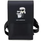 Karl Lagerfeld Universal Phone Pouch Saffiano K&C NFT, Black