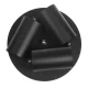 Maclean MCE362 B Ceiling Lamp, 3xGU10, Matte Black