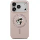 Karl Lagerfeld iPhone 17 Pro Case Silicone Karl&Choupette MagSafe, Pink