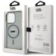 Karl Lagerfeld iPhone 15 Pro Case MagSafe IML Metal K. Head, Black