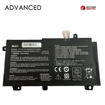 Extra Digital ASUS B31N1726 Notebook Battery, 3900mAh