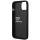 BMW iPhone 14 Plus Case Leather Carbon, Black