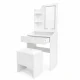 ModernHome Dressing Table with LED Mirror and Stool