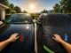Waterproof Car Cover XL with Mirror Pockets All Weather, black