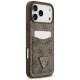Guess 4G Nauble Card Triangle Phone Case Cover iPhone 17 Pro Max - Brown