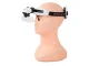 Head Magnifier with 2 LED Lights and 8 Interchangeable Lenses (up to 28x), Black/White