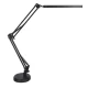 LED Desk Lamp with USB, Adjustable Arm and 2 Mounts KX2988, Black