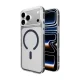 Puro iPhone 17 Pro Case Lite Mag, Transparent with Blue Ring