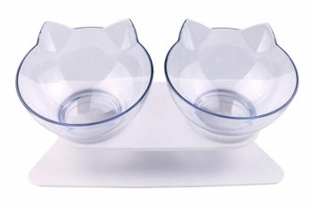 Double Food and Water Bowl for Cats