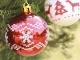 Shatterproof Christmas Tree Baubles, Red/White, 5 cm (Set of 30)