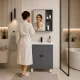Multigarden ModernHome Bathroom Furniture Set with Sink and Mirror