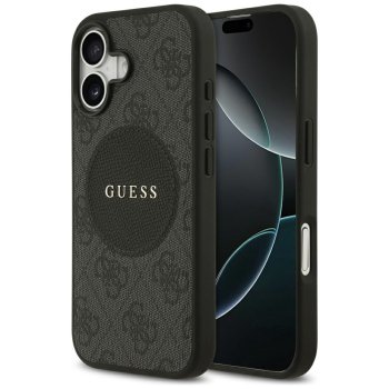Guess 4G Circle Classic Logo MagSafe Phone Case Cover iPhone 17 - black