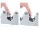 Wall Mounted Broom and Tool Holder Organizer, Grey