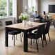 Dining Table for 4 People 120x80 cm ModernHome, Sonoma Oak