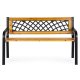MultiGarden Wooden Garden Bench with Backrest 118x52 cm