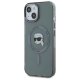 Karl Lagerfeld iPhone 15 Case HC MagSafe IML Metal K. Head, Black