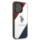 Apple iPhone 14 Pro 6.1\'\' US Polo Tricolor Embossed Case Cover (USHCP14LPSO3), White