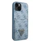 Apple iPhone 13 mini 5.4\'\' Guess 4G Triangle Logo Cardslot Case Cover, Blue