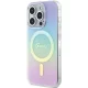 Guess IML Iridescent MagSafe dėklas telefonui iPhone 15 Pro 6.1\", violetinis