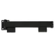 Folding Wall-Mounted Clothes Drying Rack, 90cm, Black