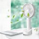 Portable USB Desk Fan with 3 Speeds, Rechargeable, white