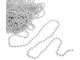 Christmas Tree Bead Garland, 5m, Silver