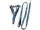Adjustable walking harness with leash for dogs and cats, size M
