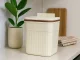 Hanging Trash Can with Lid, 11L, Cream