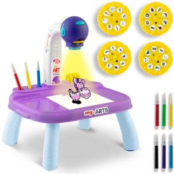 Ricokids 773700 Trace and Draw Projector for Kids, purple